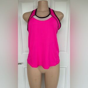 Lucky in Love Neon Pink Tank Top